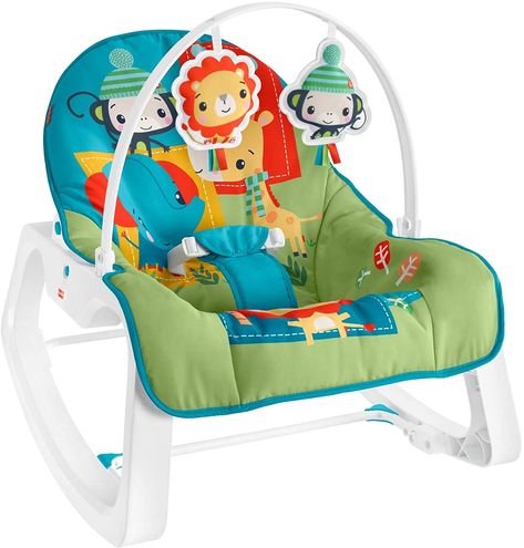 Baby Rocker Chair, Toddler Rocking Chair, Best Baby Bouncer, Baby Glider, Baby Rocking Chair, Colorful Jungle, Fisher Price Baby, Rocker Chair, Cozy Seats