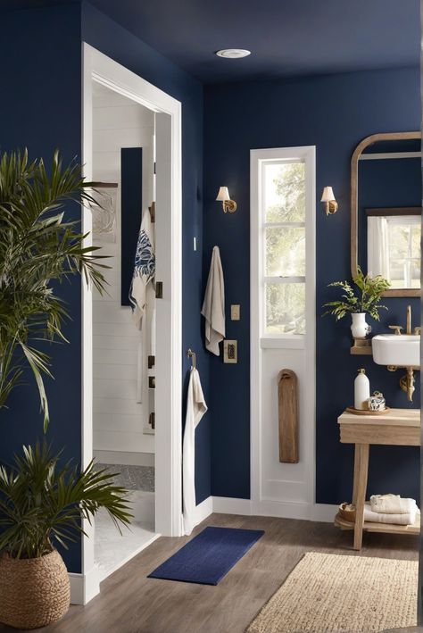 1. SherwinWilliams2024
2. DeepBlueDive
3. NavalNights
4. GetReady Sherwin Williams Blue Bathroom, In The Navy Sherwin Williams, Sherwin Williams Blue Paint Colors, Naval Sherwin Williams, Sherwin Williams Blue, Office Redo, Lake House Living Room, Favorite Paint Colors, Blue Paint Colors