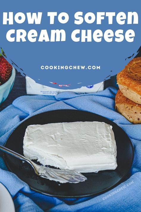 Microwaves are popular for softening cream cheese, but is there a better way? Find out here. Soften Cream Cheese Quickly, How To Soften Cream Cheese Quickly, How To Make Cream, Make Cream Cheese, Cooking 101, Soften Cream Cheese, Cream Cheese, Life Hacks, Cheese