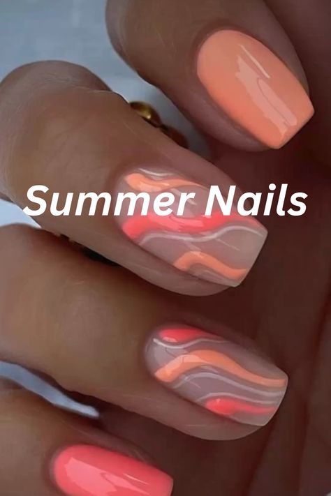 Get ready to flaunt those fingertips! From vibrant corals to dreamy pastels, we’ve curated the ultimate guide to elevate your summer mani-pedi game. Dive into the trendiest shades that’ll make your nails pop at every beachside brunch. Save this pin for your next salon appointment! 🌴🌺Feel free to share, save, and spread the nail-color love! 📌💅 Summer Nails Trendy Almond, Summer Nails2023, Casual Summer Nails, Coral Nails With Design, Coral Nails, Nail Color Trends, Flower Nail Designs, Short Acrylic, Prom Ideas