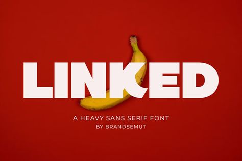 Linked - Heavy Sans Serif, Sans-Serif ft. sans & logotype - Envato Elements Sans Serif Logo Design, Sans Serif Fonts Typography, Sans Fonts Serif, Calligraphy Branding, Bold Sans Serif Fonts, Heavy Sans Serif Font, Vintage Display, Touch Of Class, Modern Logo