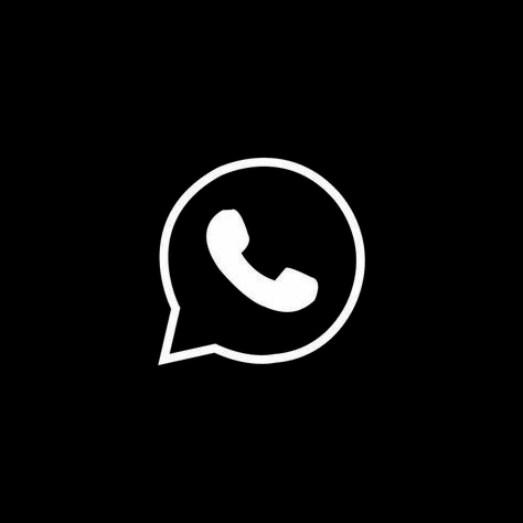 Black And White Whatsapp Icon, Whatsapp Dark Icon, Insta Icon Black, Black Widgetsmith Icon, Ios Aesthetic Icon, Black Whatsapp Icon, Black Instagram Icon, Instagram Icon Black, Whatsapp Widget