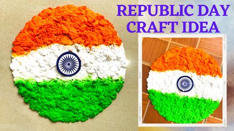 Republic Day Craft, January Craft, 26 January, Republic Day, Diy Videos, Tri Color, Paper Craft, Paper Crafts, The Creator