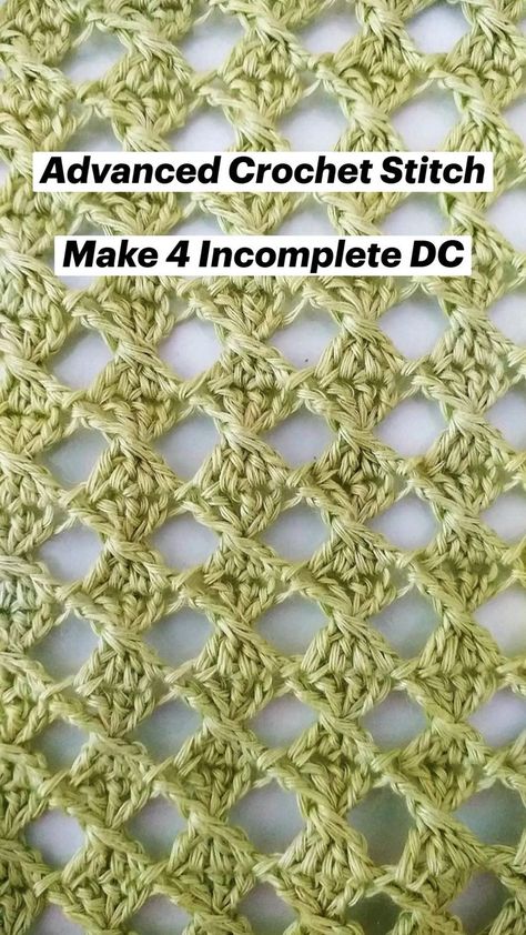 Loose Crochet Stitch, Advanced Crochet Stitches, Mesh Stitch, Advanced Crochet, Crochet Stitches Free, Crochet Bag Tutorials, Stylish Crochet, Crochet Lace Pattern, Lace Knitting Patterns