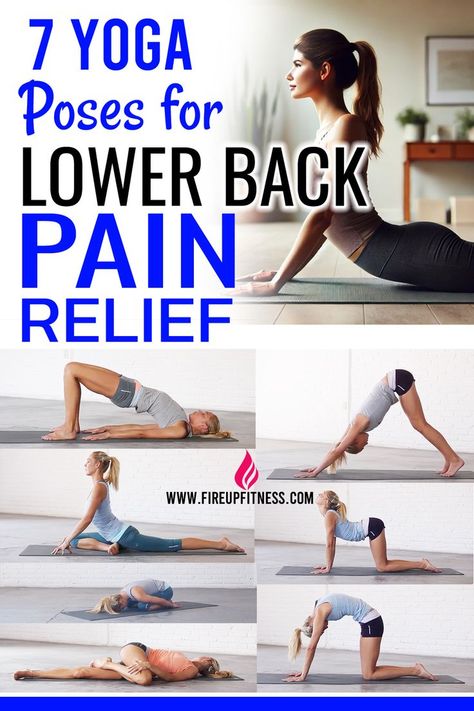 7 Soothing Yoga Poses 🧘‍♀️ for Lower Back Pain Relief 🌿 Yoga Poses To Help Your Back, Stretching Exercises For Back Pain, Lower Back Stiffness Exercise, Excersise Routine For Lower Back Pain, Yoga Lower Back Pain, Back Stretches For Pain Lower, Lower Back Tightness Relief, Stretch For Lower Back Pain, How To Relieve Back Pain