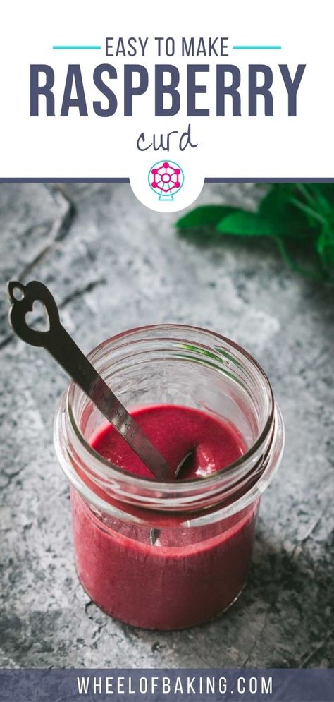 spoon with heart shaped handle dipped in raspberry curd in small glass jar Raspberry Curd Cookies, Raspberry Cremeux Recipe, Raspberry Curd Recipe, Cupcake Fillings, Joshua Birthday, Raspberry Custard, Financier Recipe, Berry Cake Recipe, Raspberry Curd