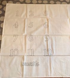 Diy Milestone Blanket, Diy Monthly Milestone, Baby Milestone Blanket, Monthly Milestone, Blanket Diy, Baby Growth, Baby Month By Month, How To Make Your, Milestones