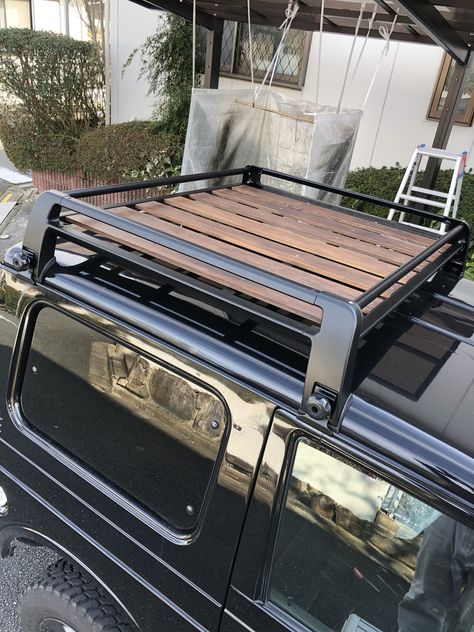 Jimny Roof Rack, Jimny Suzuki, Car Modified, Adventure Car, Bronco Ii, Vw Vintage, Suzuki Samurai, Suzuki Jimny, Mini Trucks