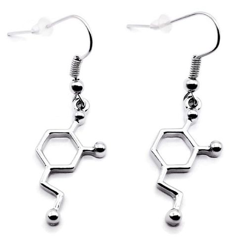 PRICES MAY VARY. Dopamine Molecules Earrings, Science Student Gift, Science Teacher Gift, Psychiatrist Earrings, Molecules Jewelry Dopamine Molecule Charm Overall length of the Earrings include the hook is approximately 4.4 cm (1.73 inches) Free jewelry pouch gift bag to pack and ship our earrings Dopamine Molecule Earrings, Science Lover Gift, Dopamine Jewelry. Zinc alloy and Silver Plated Charms Science Accessories, Dopamine Jewelry, Science Earrings, Molecule Jewelry, Dopamine Molecule, Chemistry Jewelry, Science Teacher Gifts, Science Lover, Science Student