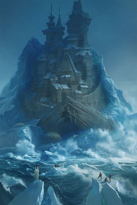 Marc Simonetti, Pixiv Fantasia, Icewind Dale, Fantasy Locations, Fantasy Settings, Ice Art, Rpg Map, Location Inspiration, Fantasy Worlds