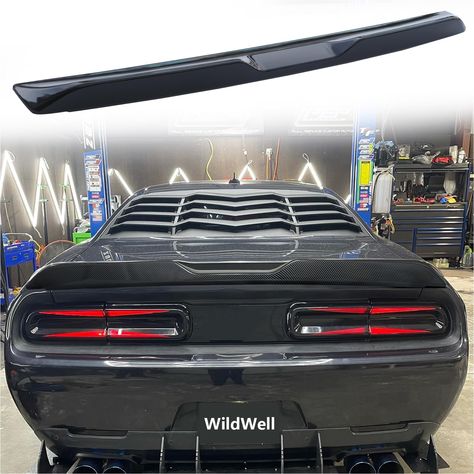 PRICES MAY VARY. Precise Fitment: Tailored specifically for 2008-2017 Dodge Challenger models, including SRT Hellcat, Scat Pack, SXT, GT, R/T, SE, Rallye Redline, Base,T/A models WITHOUT CAMERA.(*Does not fit models with pre-installed factory spoiler or lip*) Aerodynamics Performance: Engineered for performance, the WildWell spoiler enhances the aerodynamics of your Dodge Challenger. Experience improved stability and reduced drag at higher speeds, translating into a more exhilarating driving exp Dodge Rt, Doge Challenger, Dodge Challenger Custom, Scat Pack Challenger, Dodge Challenger Models, Dodge Challenger Black, Dodge Challenger Scat Pack, Dodge Challenger Rt, Challenger Sxt