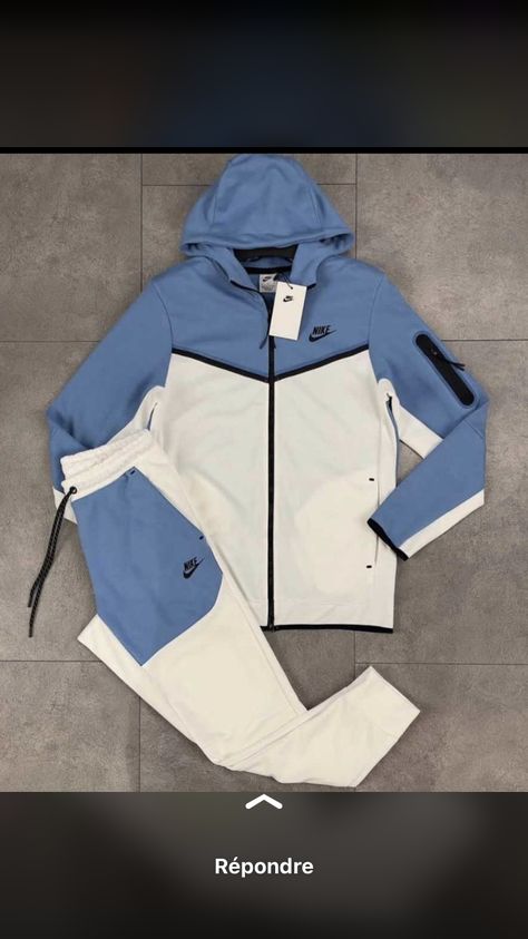 Blue Nike Tracksuit, Nike Tech Fit, Nike Tech Fleece Outfit Men, Sportwear Outfit, Nike Clothes Mens, Nike Fashion Sneakers, Hype Clothing, Baby Nike, Cute Nike Outfits