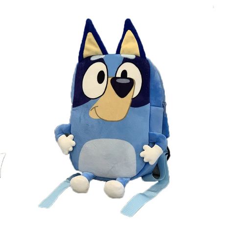 Cartoon Bluey Family Cosplay Kindergarten Children Schoolbag Bluebin Dog Backpack Kawaii Blue Orange Dog Character, Family Cosplay, Anime Bag, Cute Backpack, Toddler Bag, Mini Mochila, Dog Backpack, Plush Bags, Kids' Bag