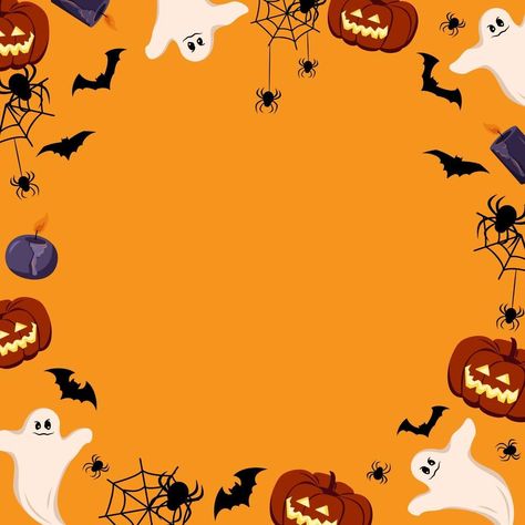 Halloween Gfx Background, Halloween Fundo, Fundo Halloween, Orange Halloween Background, Halloween Educational Activities, Halloween Backgrounds Wallpapers, Marcos Halloween, Halloween Border, Iphone Background Quote