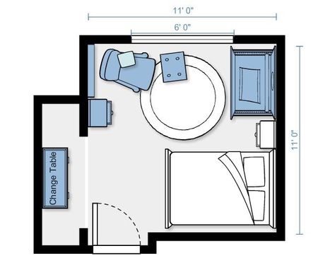 Layout for guestroom/nursery. Guest Nursery Combo, Nursery And Parents Room Together, Nursery Layout With Daybed, 10x10 Nursery Layout, Nursery Spare Bedroom Combo, Nursery And Guest Room Combo, Nursery With Guest Bed, Shared Baby Rooms, Nursery Guest Room Combo