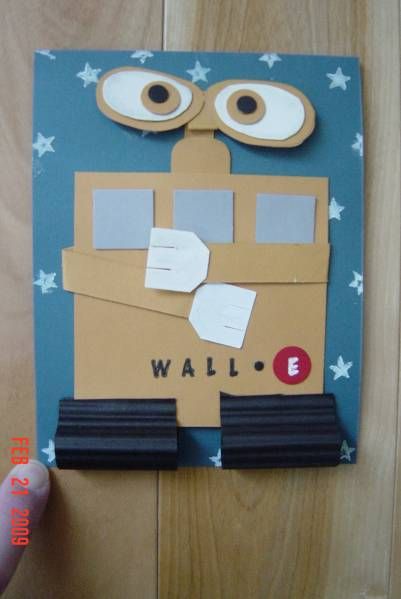 WALL E by LED - Cards and Paper Crafts at Splitcoaststampers Wall E Crafts, Disney Preschool Theme, Pixar Crafts, Activities Coordinator, Walle Y Eva, Wall E Movie, Disney Crafts For Kids, Planet Crafts, Science Wall