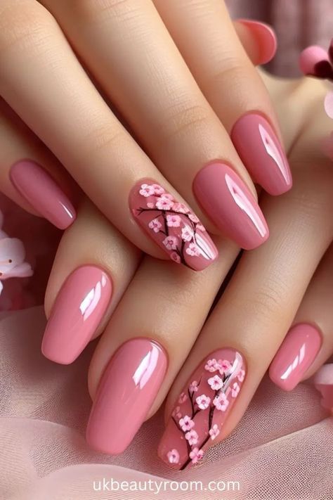 Nail Art Designs Simple, Glitter Nail Ideas, Pink Nail Ideas, Bright Pink Nails, Popular Nail Colors, Pink Nail Art Designs, Nail Pink, Candy Cane Nails, Spring Nail Ideas