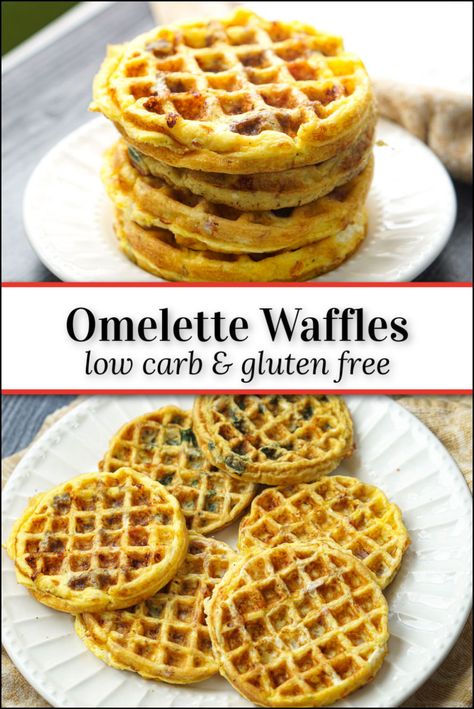 If you love to use your waffle maker you will love these easy keto omelet waffles. Using anything you would in a regular egg omelet, you just cook it in a waffle iron. I have a vegetarian (1.3g net carbs), meat lovers (0.6g) and classic western omelet (0.8g) recipes to try. Great for a quick keto breakfast on the go! Keto Breakfast Omelette, Egg In Waffle Maker, Keto Waffle Maker Recipes, Omelet Waffles, Eggs In Waffle Maker, Omelette Waffles, Keto Breakfast On The Go, Keto Omelette, Lazy Keto Meals