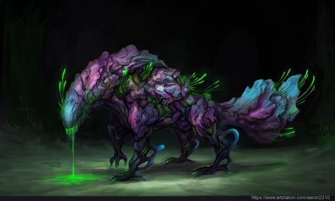 ArtStation - Fungal Creature Design, Tan Zhi Weng Fungal Monster, Beast Creature, Fiction Idea, Fantasy Beasts, Fantasy Portraits, Creature Drawings, Monster Concept Art, Alien Creatures, Game Concept Art