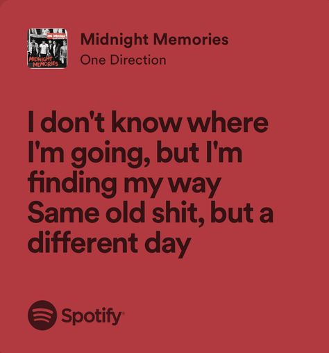 Midnight Memories Lyrics, Midnight Memories One Direction, One Direction Midnight Memories, 1d Lyrics, Memories Aesthetic, One Direction Art, Direction Art, One Direction Songs, One Direction Lyrics