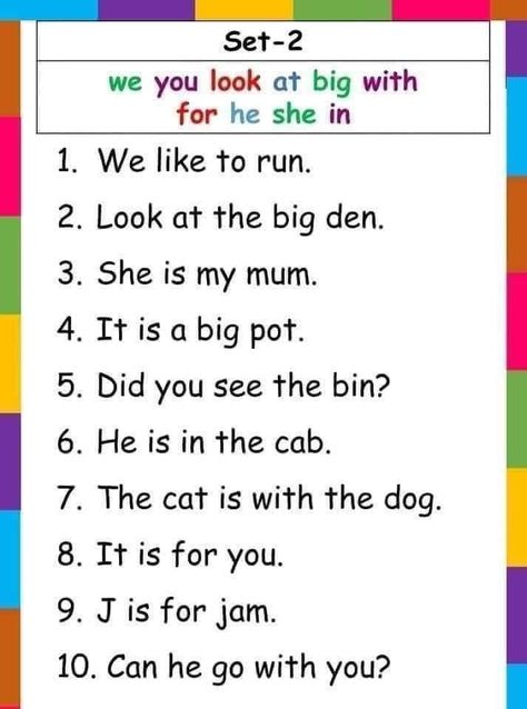 Phonic Reading, Sight Words Worksheets, Word Reading, Phonics Reading Passages, Preschool Sight Words, 3 Letter Words, Free Short Stories, Cvc Words Kindergarten, Sight Word Sentences