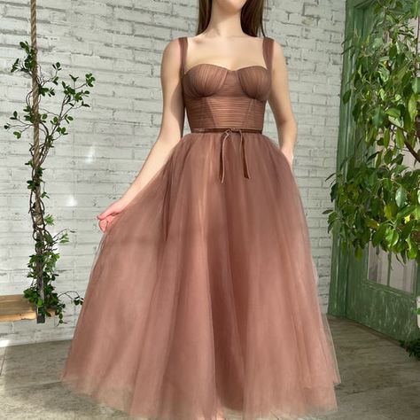 Corset With Dress Outfit, Corset Dress With Sleeves, Prom Dresses Tea Length, Corset Dress Formal, Prom Dresses Princess, Teuta Matoshi Dresses, Matoshi Dress, Corset Top Dress, Dresses Tea Length