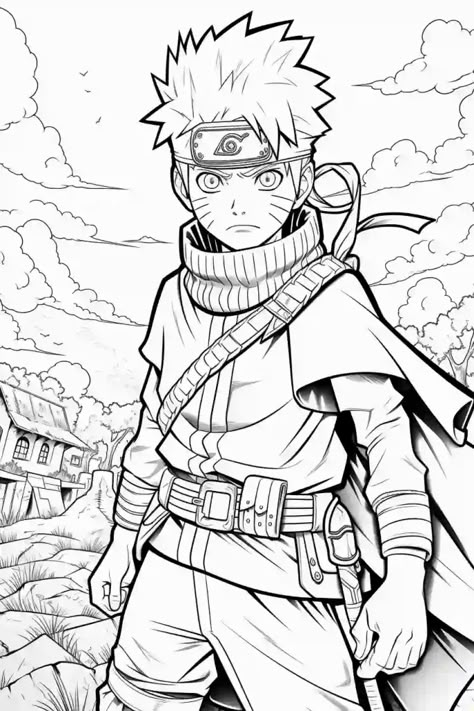 Ichigo Tattoo, Naruto Lineart, Naruto Coloring Pages, Naruto Coloring, Pen Vector, Drawing Naruto, Anime Coloring Pages, Manga Coloring Book, Anime Lineart