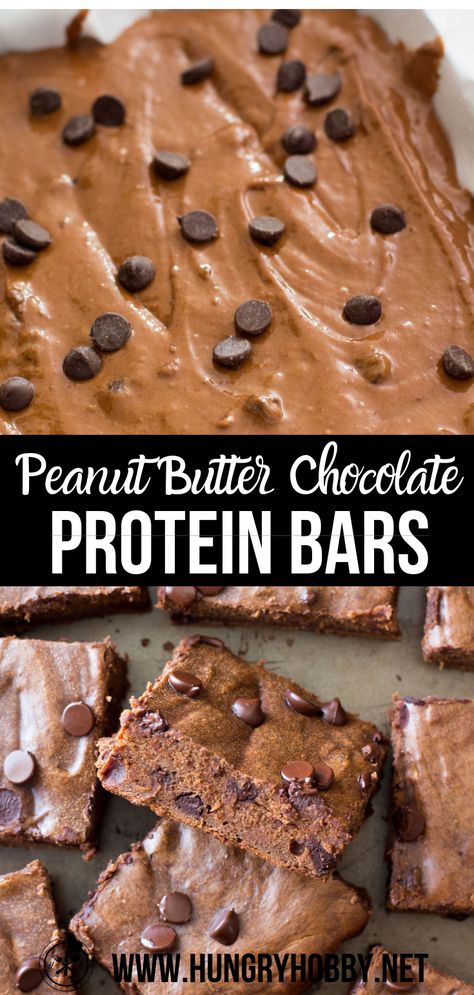 Whey Protein Recipes, Healthy Protein Bars, Chocolate Protein Bars, Chocolate Homemade, Protein Baking, Protein Bars Homemade, Protein Smoothies, Healthy Protein Snacks, Protein Dinner