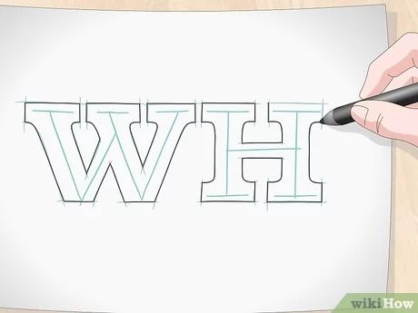 How to Draw 3D Block Letters: 11 Steps (with Pictures) - wikiHow How To Draw Block Letters, Draw Block Letters, 3d Block Letters, Block Letter Fonts, Lettering Layout, Draw Yourself, Middle School Art Lessons, How To Draw 3d, Fonts Hand Lettering