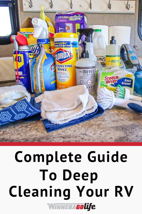 Does your RV need a deep cleaning? Here are our tips Camper Mattress, Rv Cleaning, Camper Maintenance, Camper Organization, Rv Camping Tips, Camper Hacks, Camping Hacks Diy, Rv Organization, Travel Trailer Camping