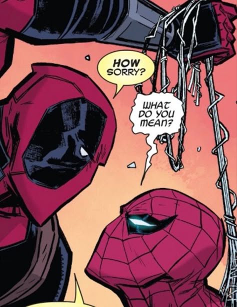 Spiderman And Deadpool, Deadpool X Spiderman, Deadpool Art, Deadpool Comic, Deadpool And Spiderman, Spiderman Comic, Marvel Deadpool, The Spider, Marvel Jokes