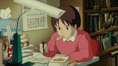 shizuko-studio-ghibli 2023 Study, Studio Ghilbi, 하울의 움직이는 성, Whisper Of The Heart, Anime Studio, Ghibli Artwork, Studio Ghibli Movies, Studio Ghibli Art, Study Material