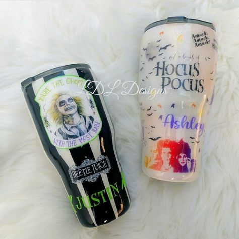 Beetle Juice Tumbler, Hocus Pocus Tumbler, Beetlejuice Tumbler Cup, Beetlejuice Starbucks Cup, Hocus Pocus Sublimation Tumbler, Beetlejuice Tumbler Wrap, Halloween Tumblers, Customized Tumblers, Tumbler Ideas