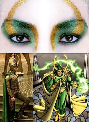 Loki eye makeup Superhero Makeup, Lady Loki Cosplay, Loki God, Loki Costume, Loki Aesthetic, God Of Mischief, Loki Cosplay, Loki God Of Mischief, Halloween Makeup Diy