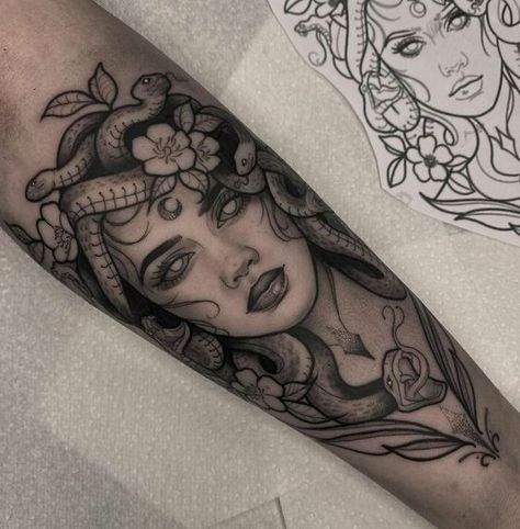 Medusa Tattoo- Meaning, Symbolism and Images. Kitten Tattoo, Molecule Tattoo, Brain Tattoo, Scene Tattoo, Medusa Tattoo Design, Health Tattoo, Medusa Tattoo, Leg Tattoos Women, Arm Tattoos For Women