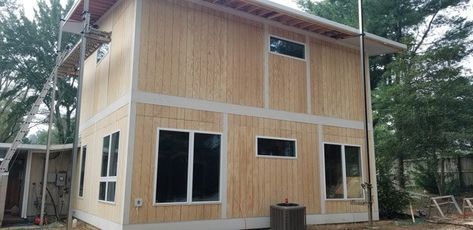 T111 Siding, T1 11 Siding, Exterior Siding Options, Types Of Plywood, Plywood Siding, Siding Options, Installing Siding, Siding Materials, House Siding