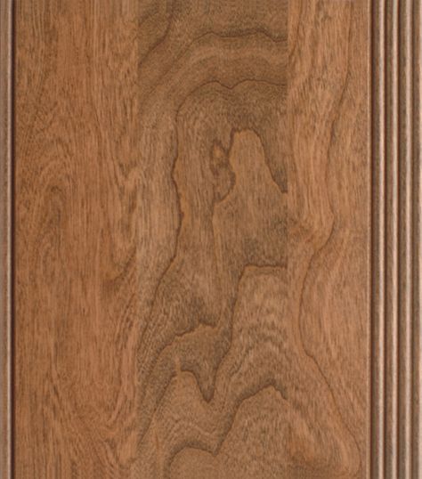 American Walnut (W) Stain on Cherry Wood | WalzCraft Stain On Cherry Wood, Cabinet Stain Colors, Stained Shiplap, Cherry Wood Stain, Cherry Wood Cabinets, Stained Trim, Cherry Kitchen, Contemporary Doors, Cherry Stain