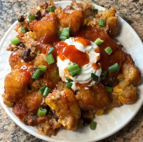 Taco Tater Tot Casserole