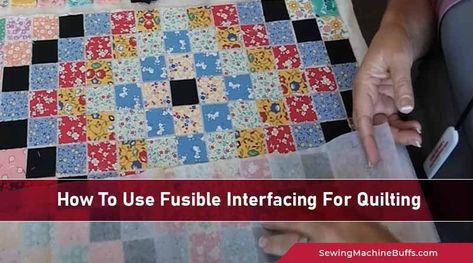 Quilting With Fusible Interfacing, Strip Quilt Patterns, Strip Quilt, Interfacing Sewing, Light Quilt, Easy Quilt, Sewing Crafts Tutorials, Easy Quilt Patterns, Quilt Batting