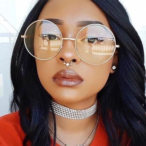 Clear Aviator Glasses, Pool Inflatables, Glasses Transparent, Circle Glasses, Round Lens Sunglasses, Clear Glasses Frames, Big Glasses, Fake Glasses, Hipster Women