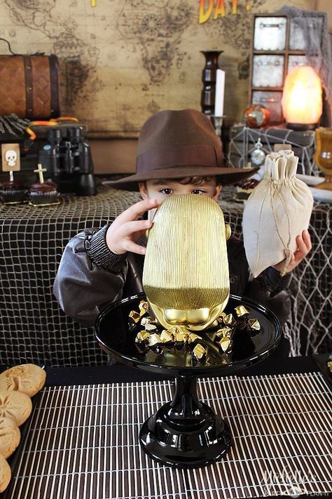 Father's Day Party - Indiana Jones Themed Party Ideas | DIY Food & Decorations Games For Teens Party, Halloween Ideas For Teens, Teenage Halloween Party, Halloween Games For Teens, Coconut Ideas, Indiana Jones Birthday Party, Indian Jones, Indiana Jones Party, Fun Halloween Party Games