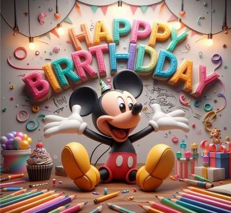 Christian Birthday Greetings, Happy Birthday Snoopy Images, Happy Birthday Mickey Mouse, Happy Birthday Chris, Happy Birthday Disney, Happy Birthday Flowers Wishes, Birthday Wishes For Brother, Mickey Mouse Pictures, Happy Birthday Celebration