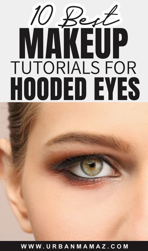 Mata Hooded, Makeup For Hooded Eyelids, Makeup For Hooded Eyes, Eye Makeup For Hooded Eyes, Eyeshadow For Hooded Eyes, Hooded Eye Makeup Tutorial, Hooded Eyelids, Eyeliner For Hooded Eyes, Droopy Eyelids