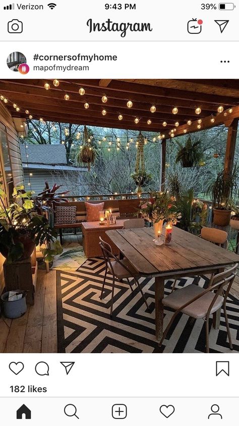 Backyard Swings, Porch Makeover, Cozy Patio, Outside Patio, Backyard Porch, Patio Decorating Ideas On A Budget, Outside Living, Backyard Retreat, Small Backyard Patio