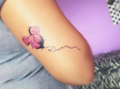 Water balloon Tattoo Ideas For Daughter, Mickey Tattoo, Tattoo Disney, Mouse Tattoos, Henna Ideas, Henna Tattoo Hand, Disney Tattoo, Geniale Tattoos, Tattoo Girls