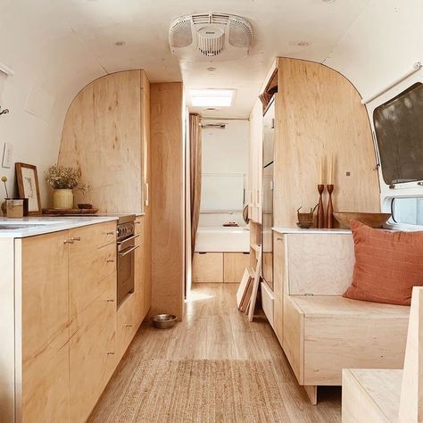 Modern Caravan, Airstream Living, Caravan Makeover, Airstream Remodel, Airstream Interior, Airstream Renovation, Caravan Renovation, Kombi Home, Caravan Interior