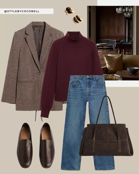 Burgundy Summer Outfit, Green And Burgundy Outfit, Burgundy And Brown Outfit, Statement Pieces Clothing, Burgundy Top Outfit, Burgundy Outfit Ideas, Rome Outfits, Burgundy And Brown, Minimalist Shopping