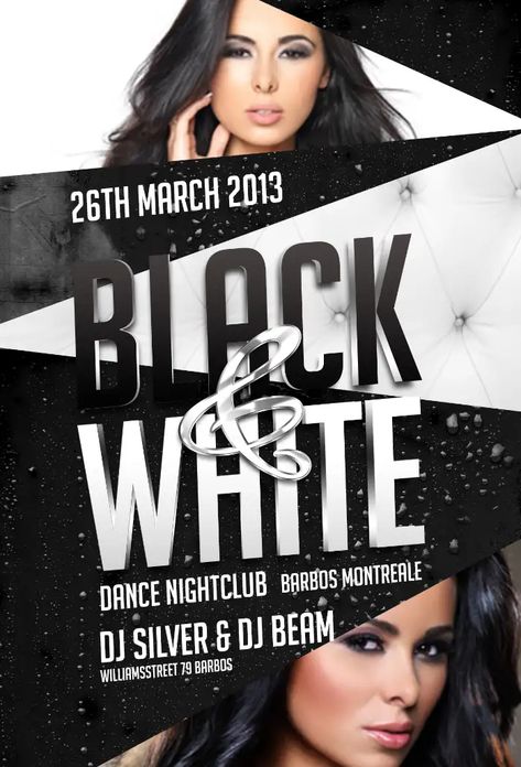 Check out the Free Black and White Party Flyer Template for your next club and party event. FreePSDFlyer.com is the best resource full of amazing Free PSD Flyer Templates for Photoshop! Create amazing flyer, poster or social media designs with our free templates. Template Black And White, Black And White Gif, Black And White Party, Free Psd Flyer Templates, Template Black, Free Psd Flyer, Party Flyer Template, Barbie Coloring Pages, Psd Flyer Templates