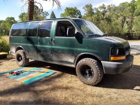 FS: 2007 Chevy Express 1500 2wd Lifted Weekender Camper Conversion | Expedition Portal Chevy Express Camper Van, Moto Van, Lifted Van, Chevy Express Van, Kenwood Stereo, Luxury Van, Dodge Van, Expedition Portal, Passenger Van