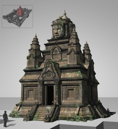 Maya Architecture, Mesoamerican Architecture, Aztec Temple, Maya Modeling, Khmer Empire, Russian Architecture, Ancient Technology, Temple Architecture, Building Concept